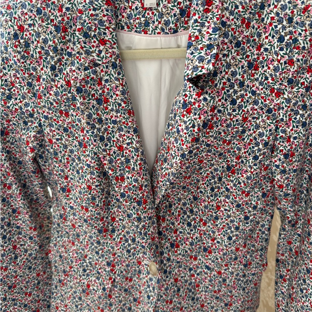 LOFT cotton modernFloral Blazer - Picture 4 of 13